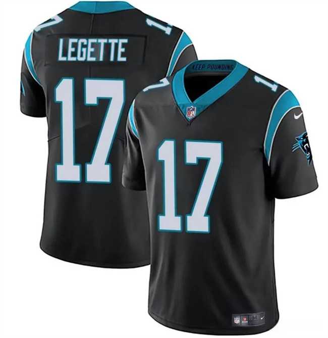 Youth Carolina Panthers #17 Xavier Legette Black 2024 Draft Vapor Limited Stitched Jersey Dzhi->youth nfl jersey->Youth Jersey